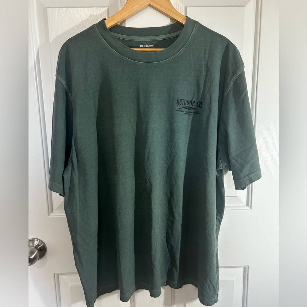 Old Navy Forest Green Graphic Tee